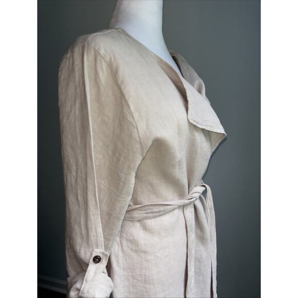 Alessia Pacini Linen Cardigan Wrap Size Medium Made In Italy - Picture 6 of 13